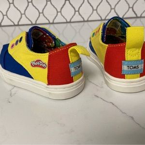 Toms Toddler Size 6 Playdoh Shoes. Worn once.